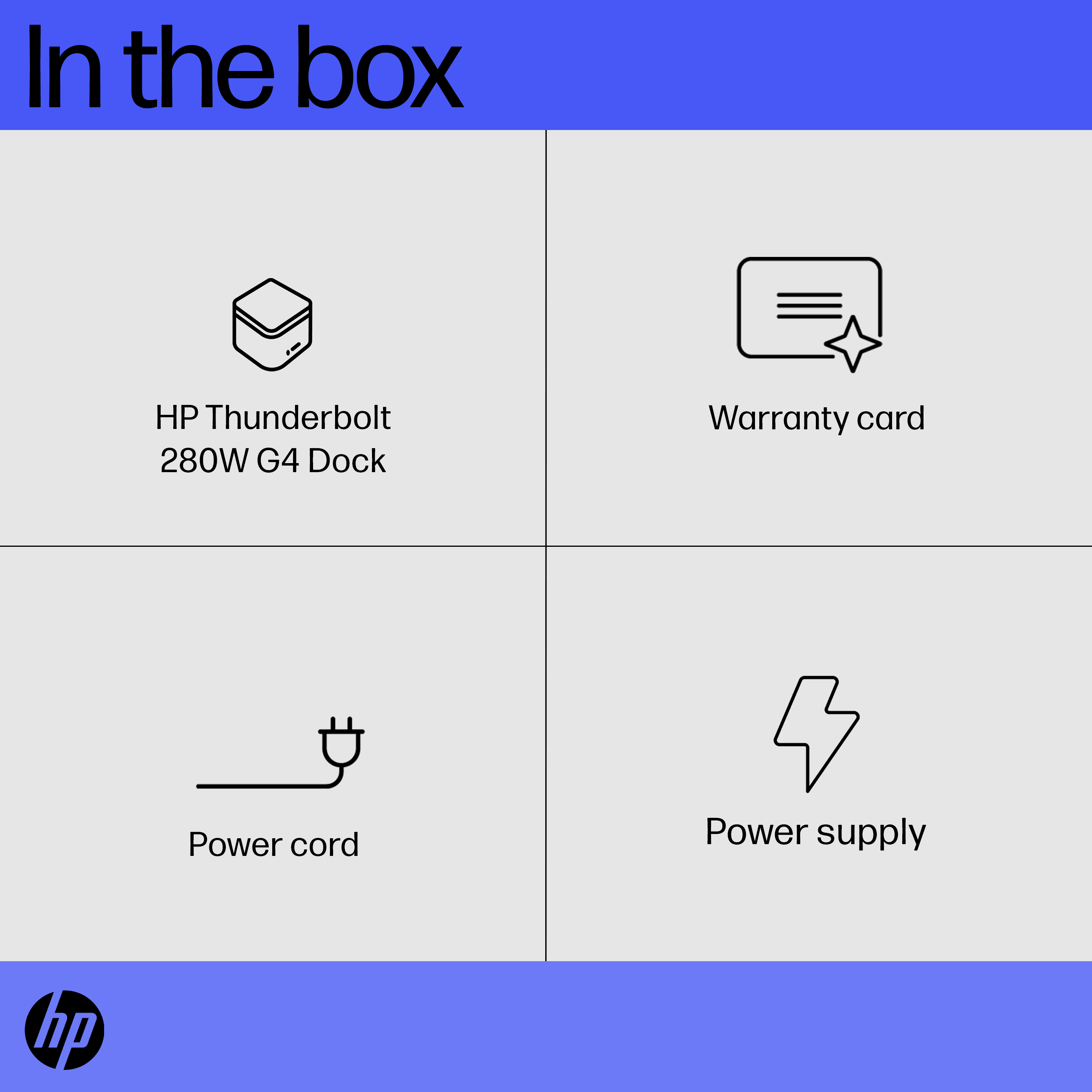 HP Thunderbolt Dock 280W G4 w/Combo Cable design and build
