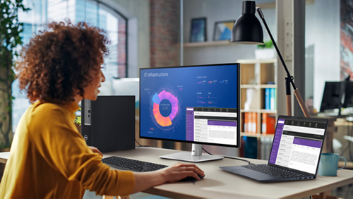 Dell UltraSharp U2724DE computer monitor reach peak productivity: