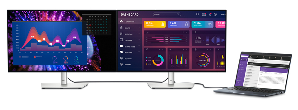 Dell UltraSharp U2724DE computer monitor expand your perspective