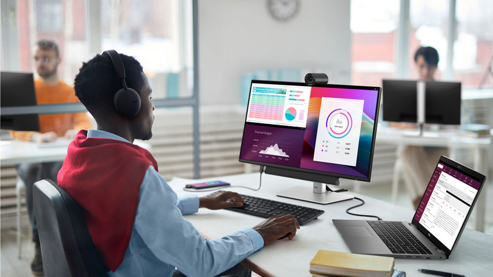 Dell Pro Plus P2425H computer monitor connect to productivity