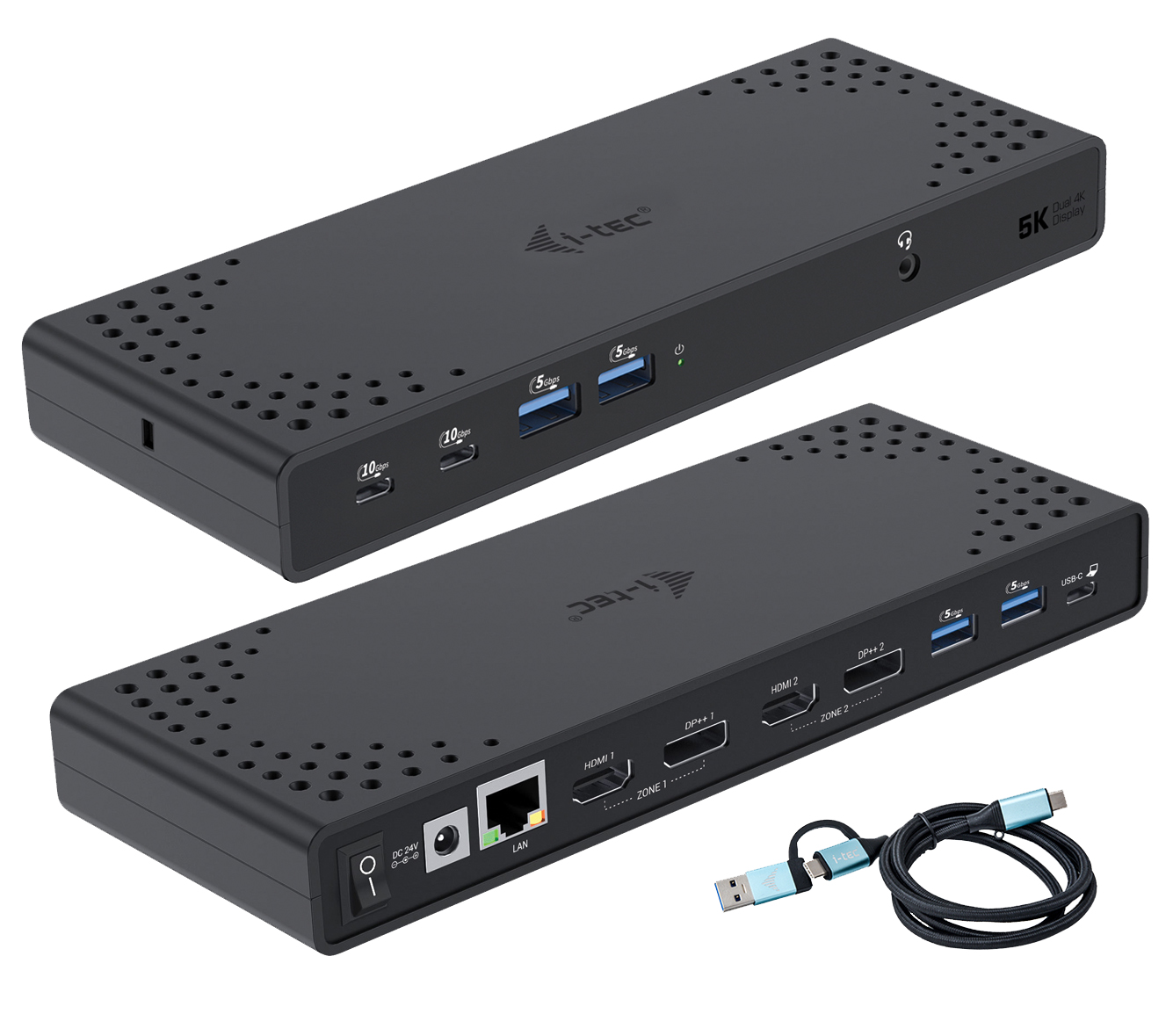 i-tec USB 3.0 / USB-C / Thunderbolt 3 Dual Display Docking Station Gen2 + Power Delivery 100W display experience