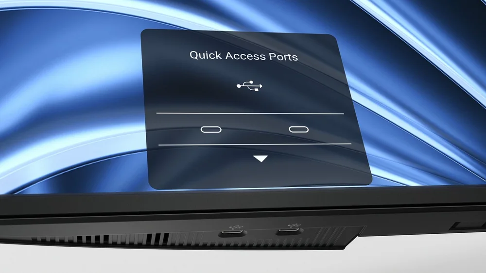 Dell Pro P P2426H computer monitor quick access ports