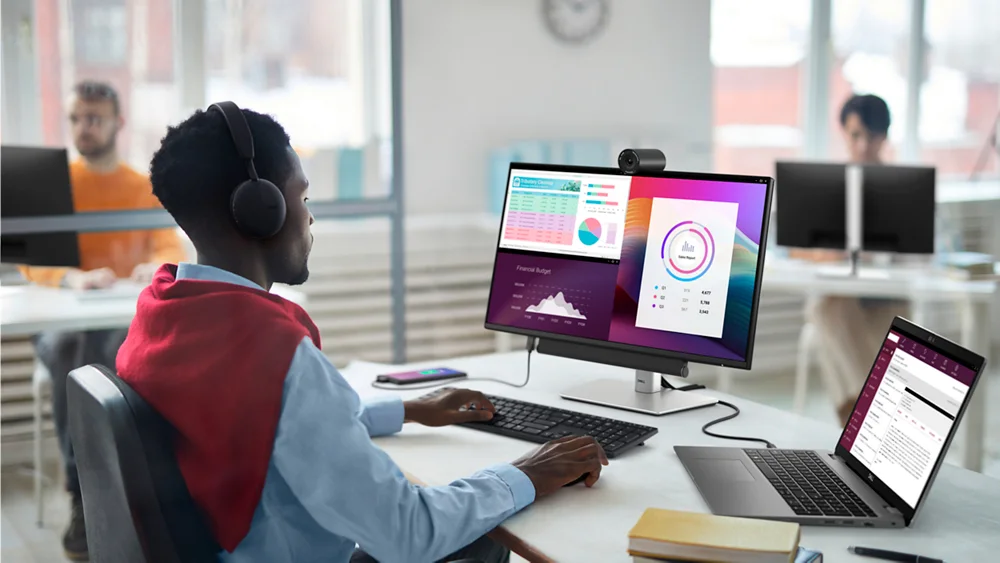Dell Pro Plus P2425H computer monitor connect to productivity